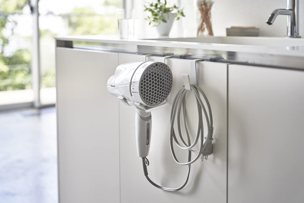 Yamazaki Dryer W8 X D11 X Tower Design for Easy 5385 Hanger, White, Approx. H11cm, Storage,