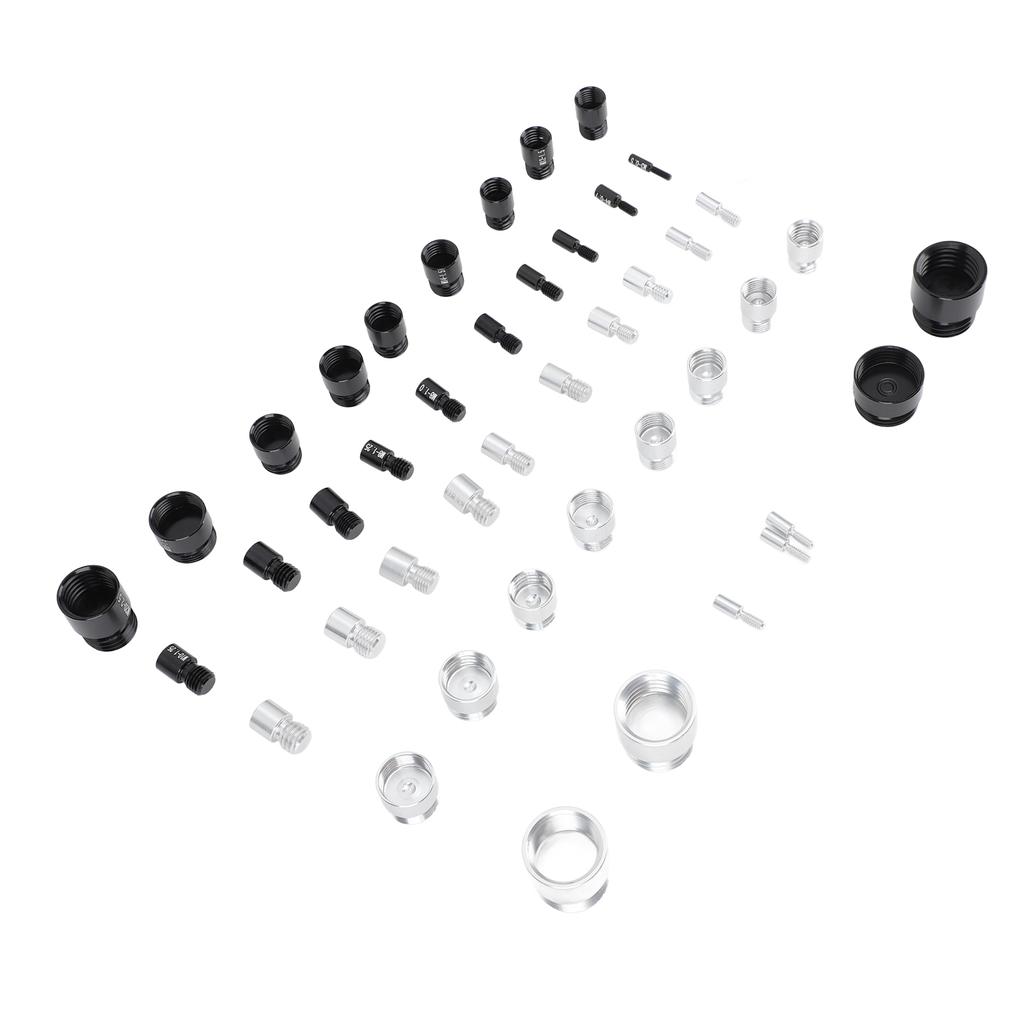 44 шт. Резьбомер для гаек и болтов Алюминиевый Высокоточный Идентификатор болтов и гаек с ящиком для хранения для имперской и