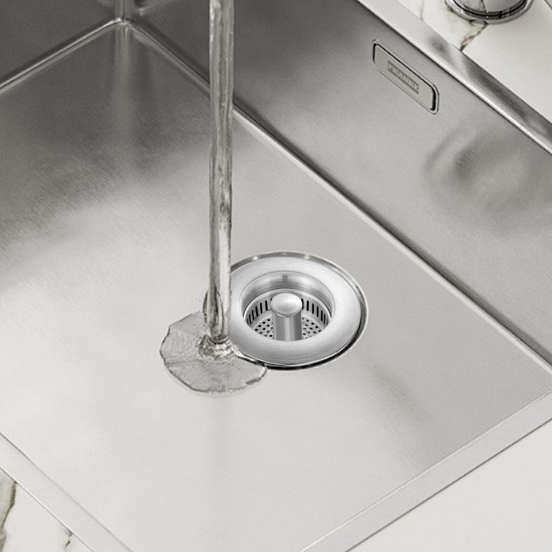 Фильтр для раковины из нержавеющей стали, выдвижная кухонная заглушка для быстрого слива, заглушка для раковины, предотвращающая засорение раковины, корзина для сбора еды