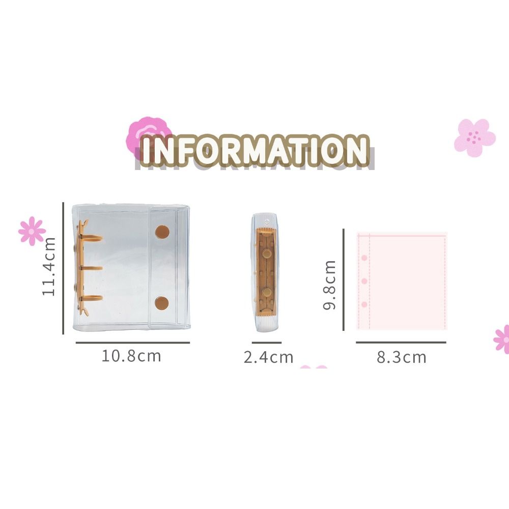 Mini 3 Inch Photo Album Cover A8 Mini Picture Case Cover 3 Inch Card Album Cover  Travel