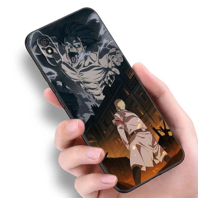 Чехол для телефона с аниме «Атака Титанов» для Xiaomi Redmi 7 7A 8A 9i 9A 9C 10 10A 10C K20 Note 5 6 Mi 8 9 9T Pro A2 Lite A3 6X Mix 3