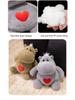 Cute Heart Hippo Plush Toy - Children's Companion and Birthday Gift