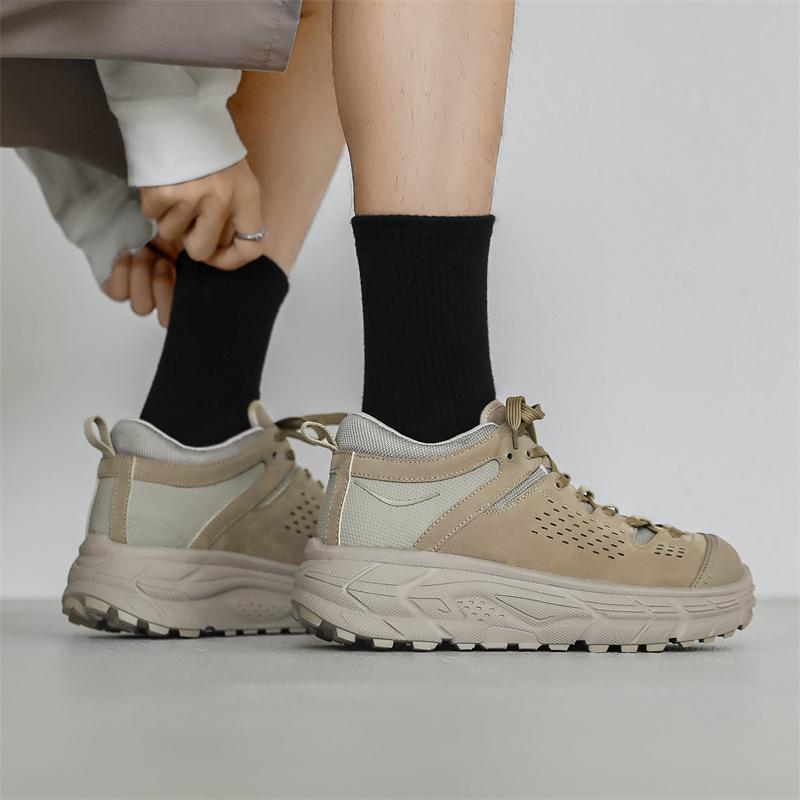 Модные мужские кроссовки для походов Модный уличный универсальный стиль Для отдыха на свежем воздухе Для прогулок Повседневные офисные вечеринки Толстая подошва Дышащая обувь