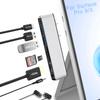 Surface Pro 11 Hub 4K Thunerbolt 4 PD мм Audio SD TF Card Reader Surface Pro9 USB Hub Triple Display Pro для Surface Pro X 9/Pro 10/Pro HDMI, USB-C