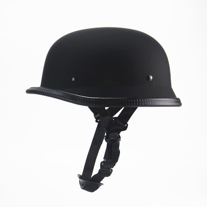 Exclusive export product: Dark black crow skull soldier Harley-style helmet, suitable for all seasons, trendy half-cover scooter helmet