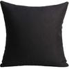 Set of 2 Black Linen Patchwork Faux Leather Throw Pillow Covers for Couch Living Room Bedroom, Modern Accent Decor Square Covers 18X18 inch, Brown