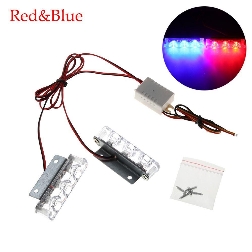 2 шт. мотоцикл DC 12 В задний стоп-сигнал полицейская мигающая стробоскопическая лампа 3 светодиода 6 Вт автомобильный стоп-сигнал