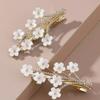 2 шт., заколки для волос с цветочным декором, свадебные аксессуары для волос, заколки для волос