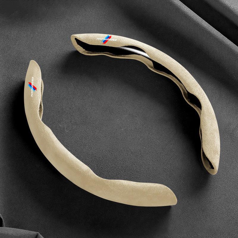 BBKR7 Suede Car Non-Slip Steering Wheel Anti-slip Covers For Bmw Performance M E46 E90 F20 E39 E91 E87 E60 E93 F10 X3 E83 Accessories