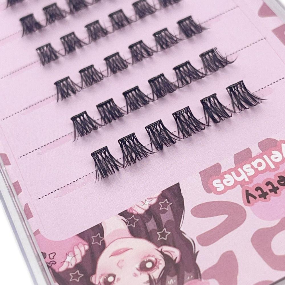 Self Adhesive Press On Lashes No Glue Needed Self Adhesive Lash Clusters  for Beginners