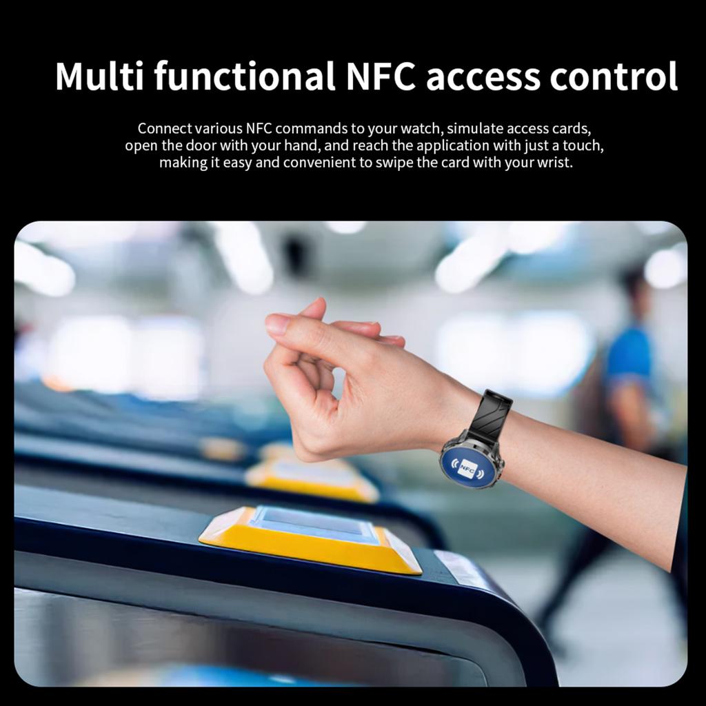 LOKMAT APPLLP 8 PRO 4G Умные часы WiFi GPS BT Смарт-часы Поддержка Nano SIM-карты Звонки по телефону Спортивные часы Пульс