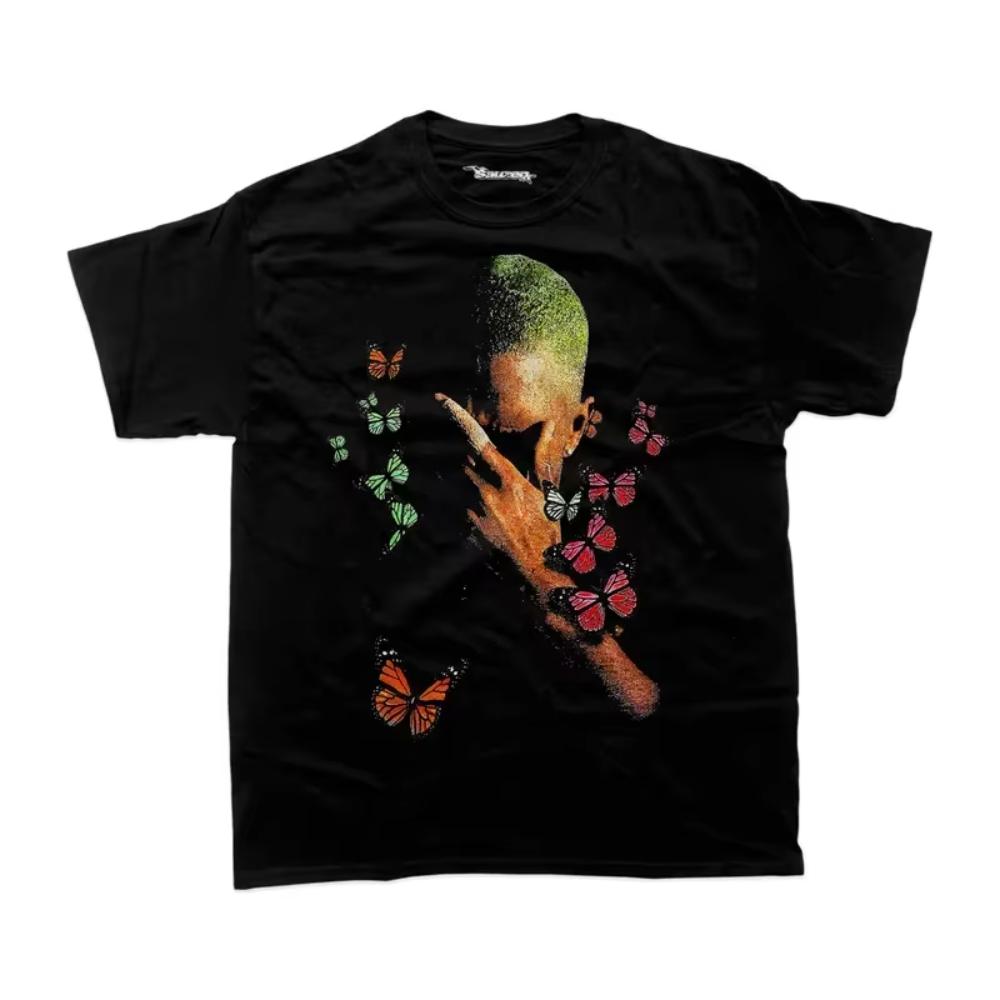 Rapper Frank Retro Graphic T Shirt Men's Hip Hop Ocean Album Clothing T-Shirts Y2k Unisex Blond Fashion Oversized Polyester T-shirt