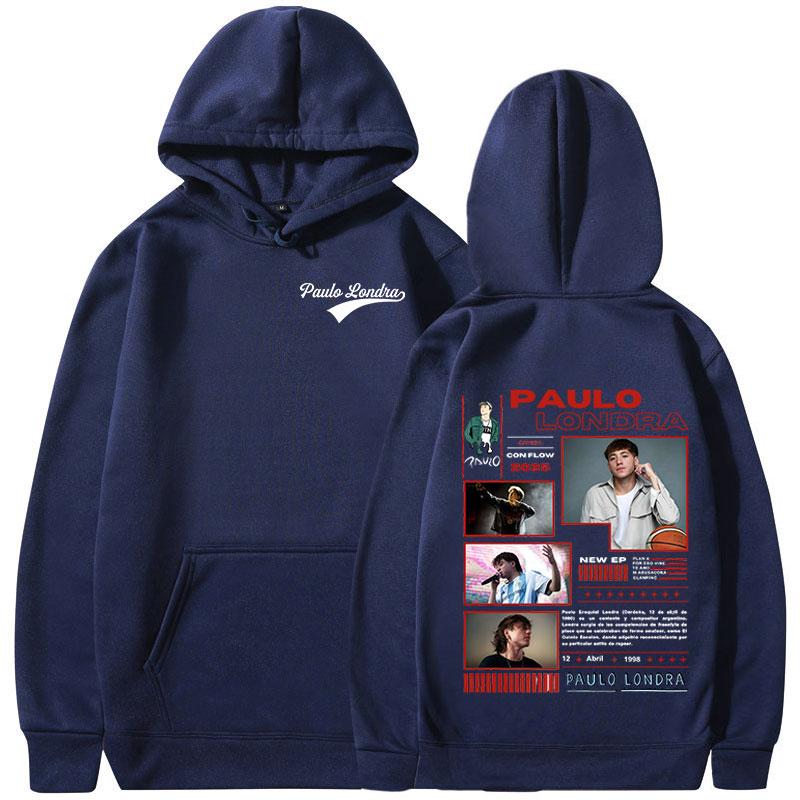 Рэпер Пауло Лондра Худи Homerun Мужская одежда Мода Хип-Хоп Толстовка с капюшоном Флис Оверсайз Свитшот с капюшоном Уличная одежда