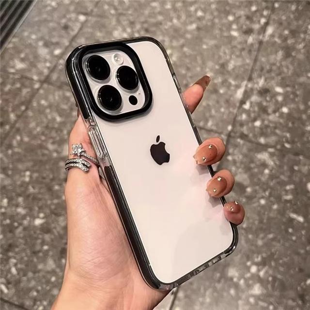 Роскошный прозрачный цветной чехол для iPhone 16 Pro Max для iPhone 15 14 13 12 11 Pro Max X Xs Xr Мягкая защитная крышка