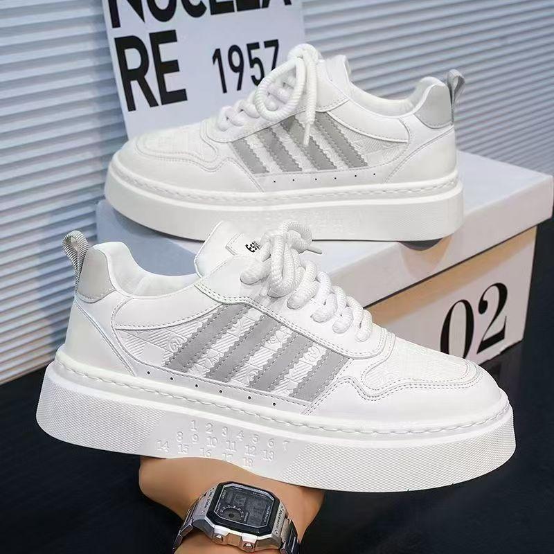 Men's Shoes New Summer Breathable Casual Board Shoes Versatile Platform Shoes Men's Sports Students Small White Tide Shoes