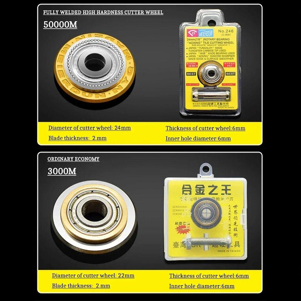 Alloy Carbide Tile Cutter Wheel With Bolt Lock Nut 22MM Ceramic Tile Cutter Manual Tile Cutter Blade Manual Tile Cutting Machine