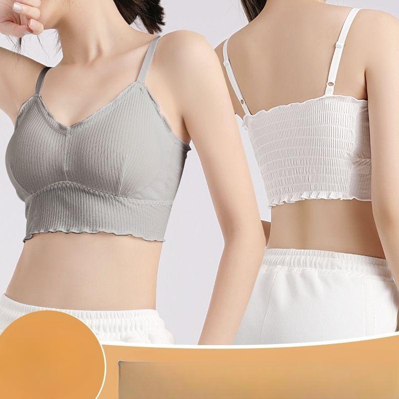 Однотонные простые бюстгальтеры для девочек, беспроводное нижнее белье, бюстгальтер без спинки, женские бюстгальтеры, бесшовные бюстгальтеры пуш-ап с подушечками