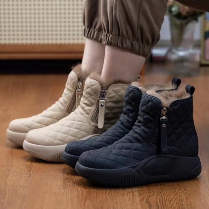 Sewing Winter Modern Boots Round Toe Low Heel Women's Shoes on Sale 2026 High Quality Flat with Ankle Novelty Women's Boots