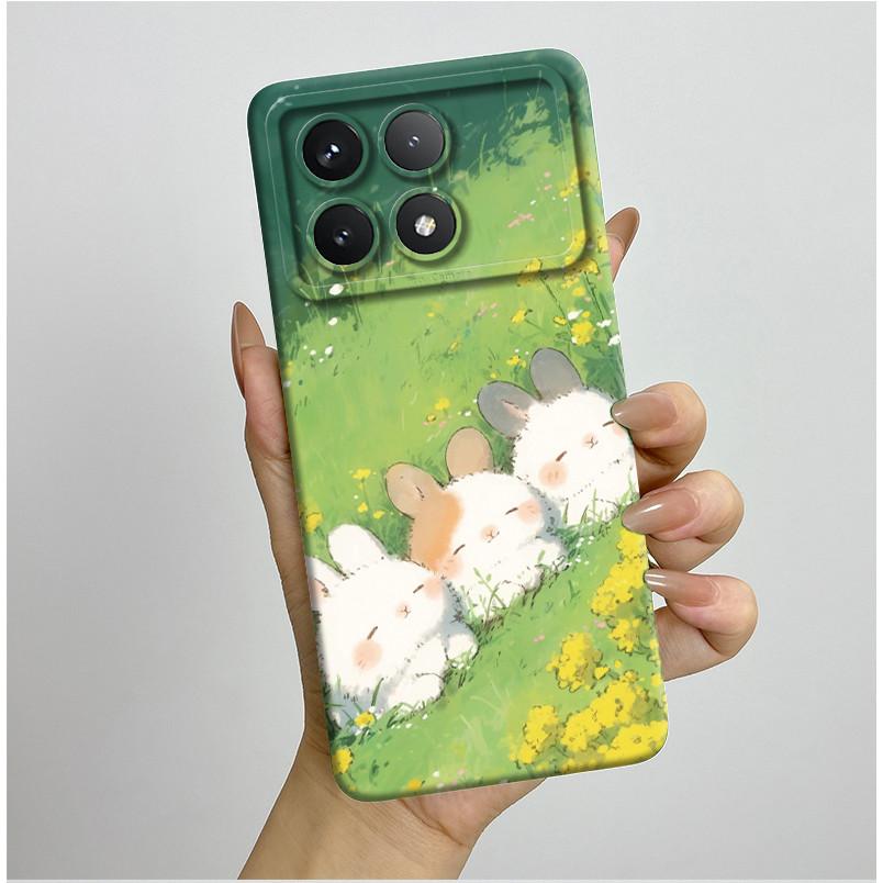 Shockproof Phone Case for Xiaomi Poco F6 Pro 5G Redmi K70 Pro Pretty Butterfly Flower Soft TPU Shell PocoF6Pro Bumper Back Cover