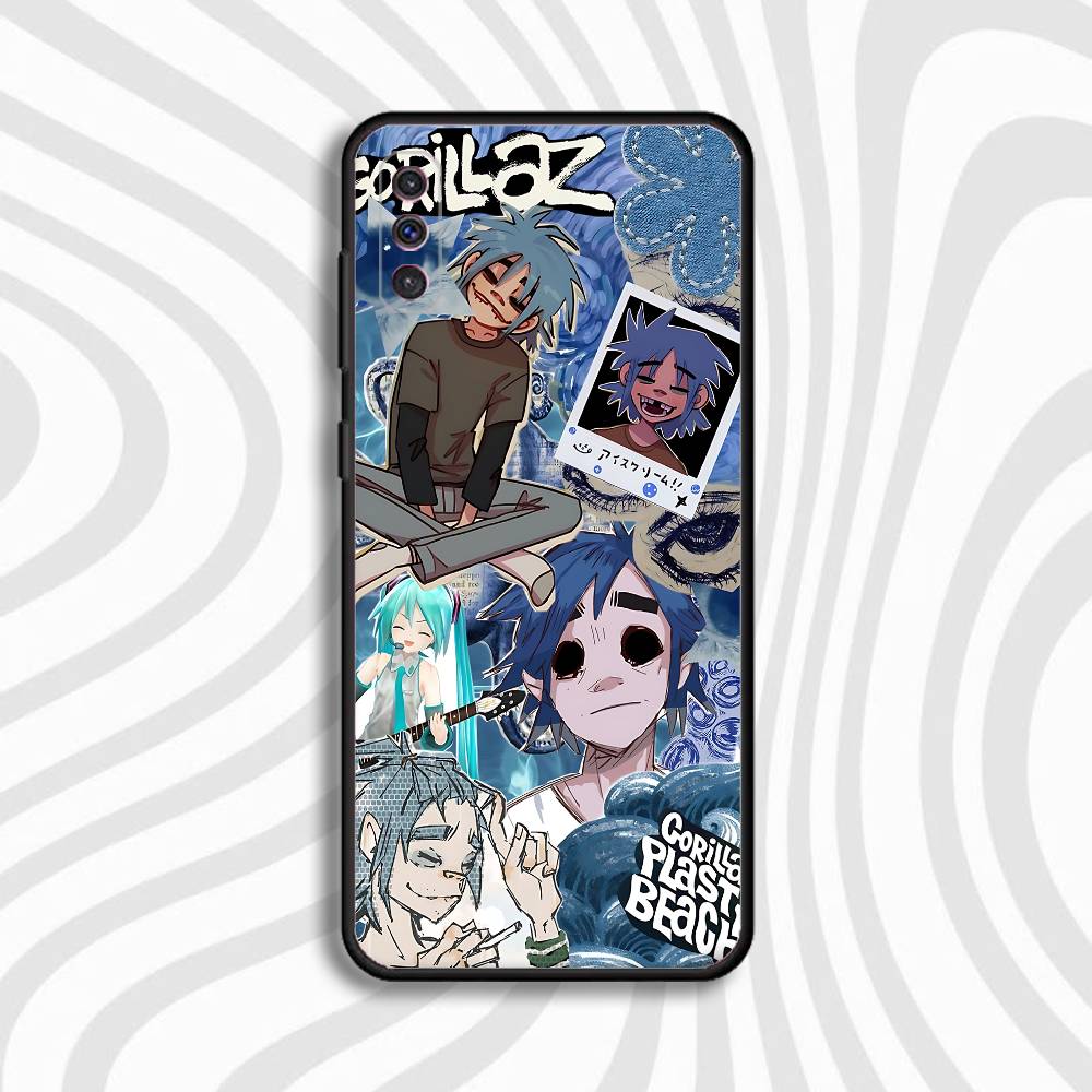 G-Gorillaz 2-D Murdoc Noodle Phone Case For Samsung S10,S21,FE,S21,Note 20,S26,S25,S24,S23,Ultra,S9,S22,Plus Silicone Black Case
