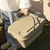 Waterproof Picnic Basket Foldable Outdoor Organizer Plastic Outdoor Storage Box  Travel