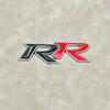 3D Metal RR Logo Car Rear Trunk Sticker Front Grille Badge Emblem Decal For Honda Accessories ako256