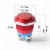 2/5/10Pcs Waterproof IP67 16mm Round Metal Switch Self-reset ON-OFF Momentary Push Button Switch