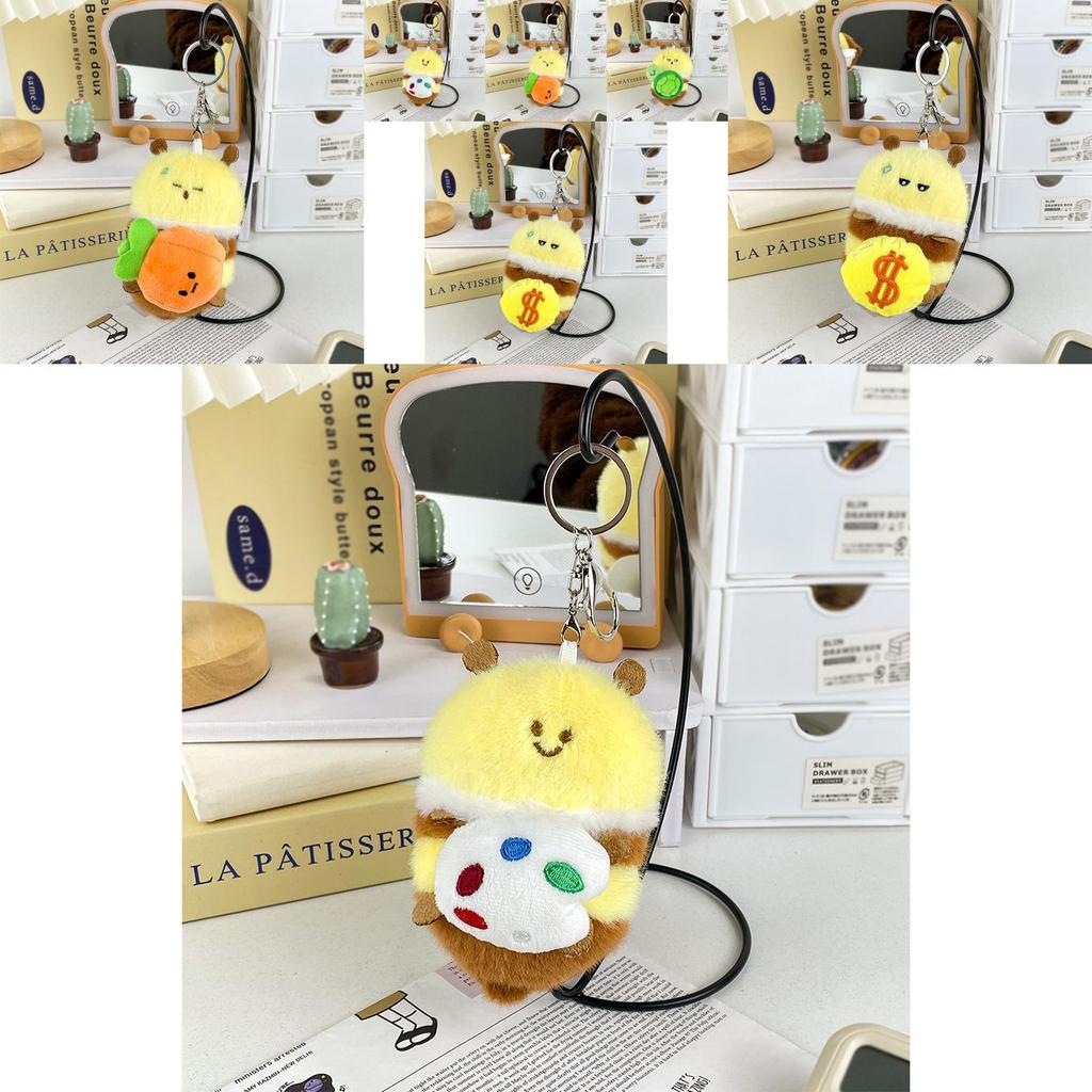 Очаровательный плюшевый брелок-пчелка Уникальный дизайн для пар Идеально подходит для украшения сумки