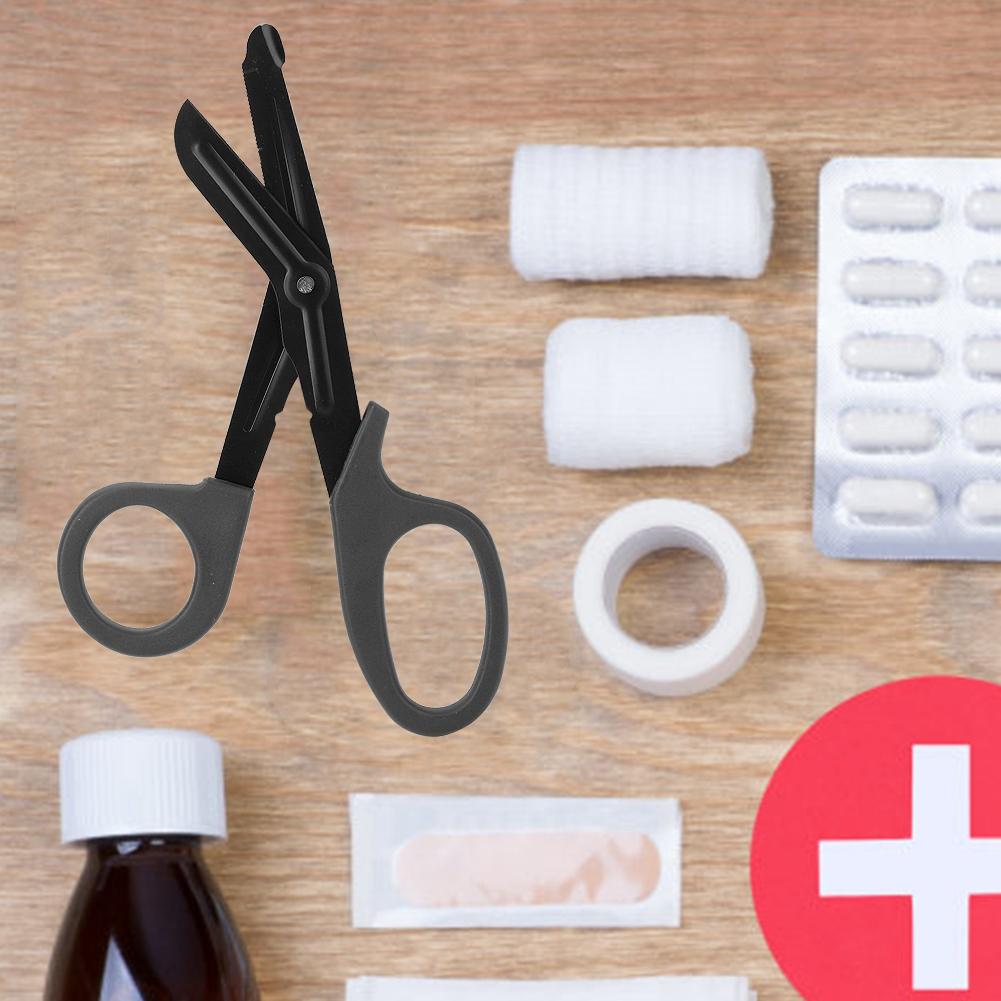 EMT First Aid Trauma Shears Stainless Steel Emergency Military Rescue Scissors (Black)