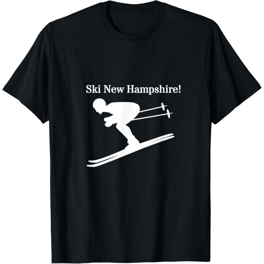 Ski New Hampshire! Mountain Snow Skiing Winter Sport T-Shirt