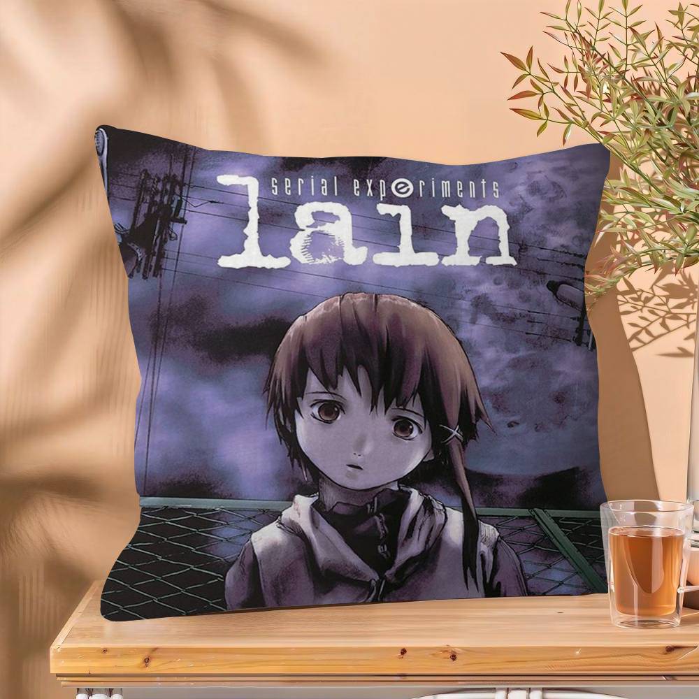 Serial Experiments Lain Подушка Подарок Декор для Домашнего Офиса Спальни Дивана Автомобиля Наволочка чехол 45x45