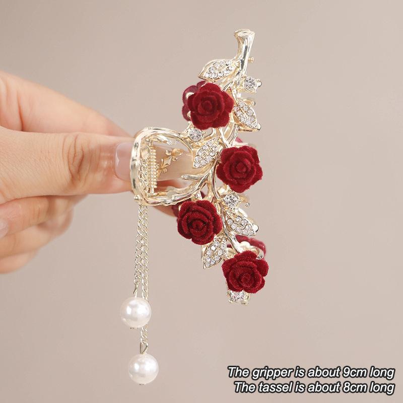 Элегантные заколки-гвоздики с кисточками для женщин и девочек, милые универсальные заколки-акулы, изысканные аксессуары для волос на вечеринку, подарки