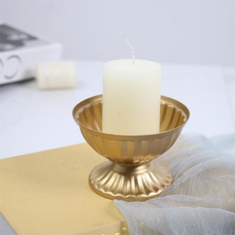1PC European Vintage Pot Candlestick Table Decoration Florist Flower Arrangement Iron Wedding Banquet Table Flower Vase Decor