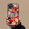 KK-38 One Piece Ace Soft Black Case for iPhone XR 14 15 11 12 13 6 7 8 X XS Pro Max Samsung S22 S23 S21 S24 FE Ultra S8 Plus