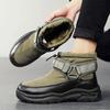 Fashion Plus Velvet Warm Snow Boots Winter Texture Comfortable and Cold-proof Men's Boots Non-slip Outdoor Casual Ankle Boots