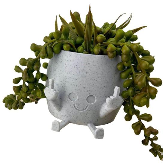 Симпатичный горшок для суккулентов, креативная форма человеческого лица, цветочный горшок, держатель для комнатных растений, декор для дома и офиса