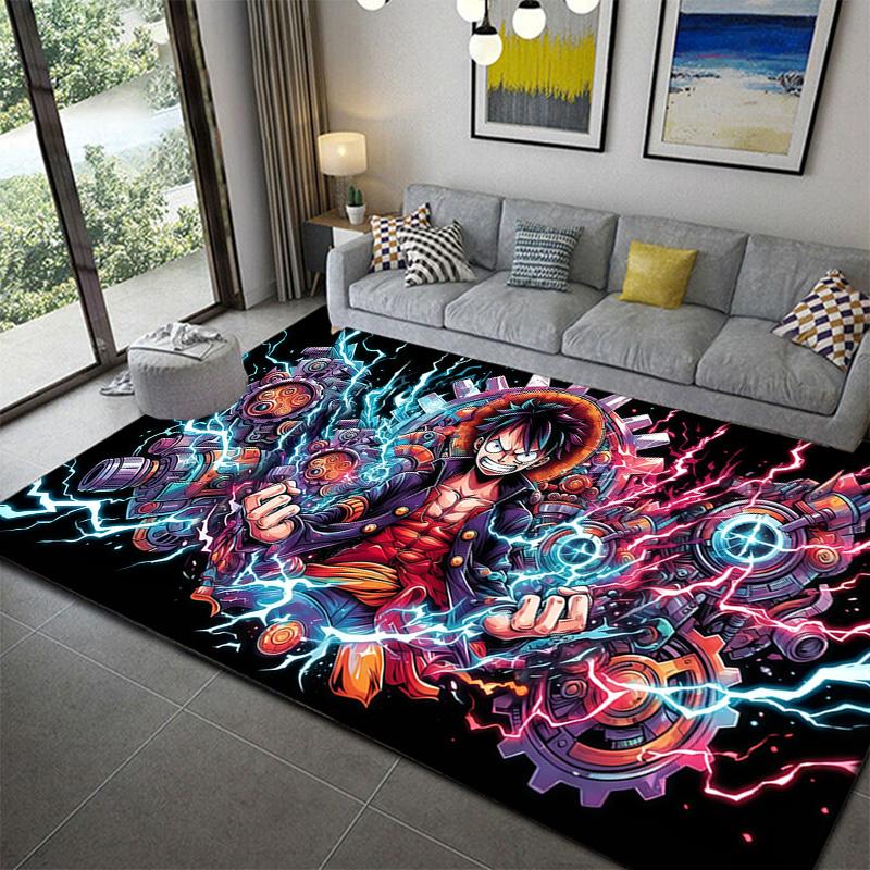 One Piece Theme Carpet Non-Slip Durable Rug for Bedroom Living Room Decor