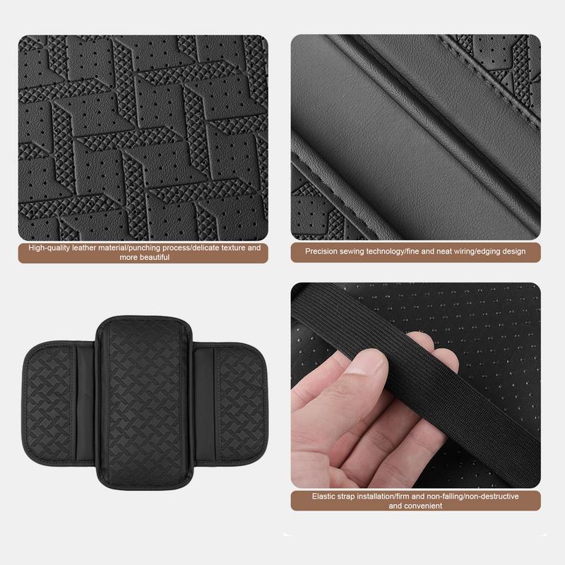 Car Armrest Cover Height Pad With Side Storage Bags Automotive Armrest Arm Support Cushion Protective Pad for Car Interior