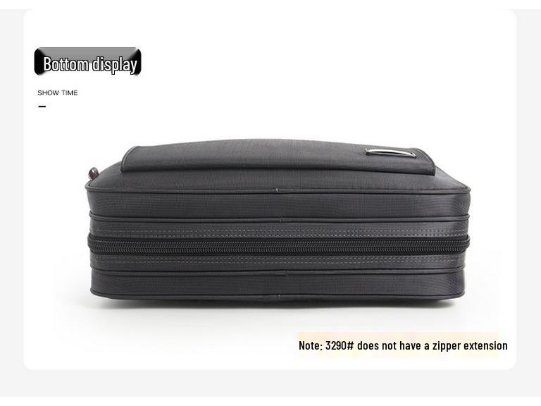 Мужской деловой портфель большой вместимости: Износостойкая компьютерная сумка через плечо из ткани Оксфорд