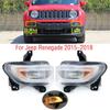 For Jeep Renegade 2015-2018 Car Front Bumper DRL Daytime Driving Running Light Fog Light Lamp With Halogen