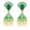 Exaggerated Diamond-encrusted Pearl Pendant Earrings Wind Earrings Retro Bohemian Style Eid Al-Fitr Lasser Bairam