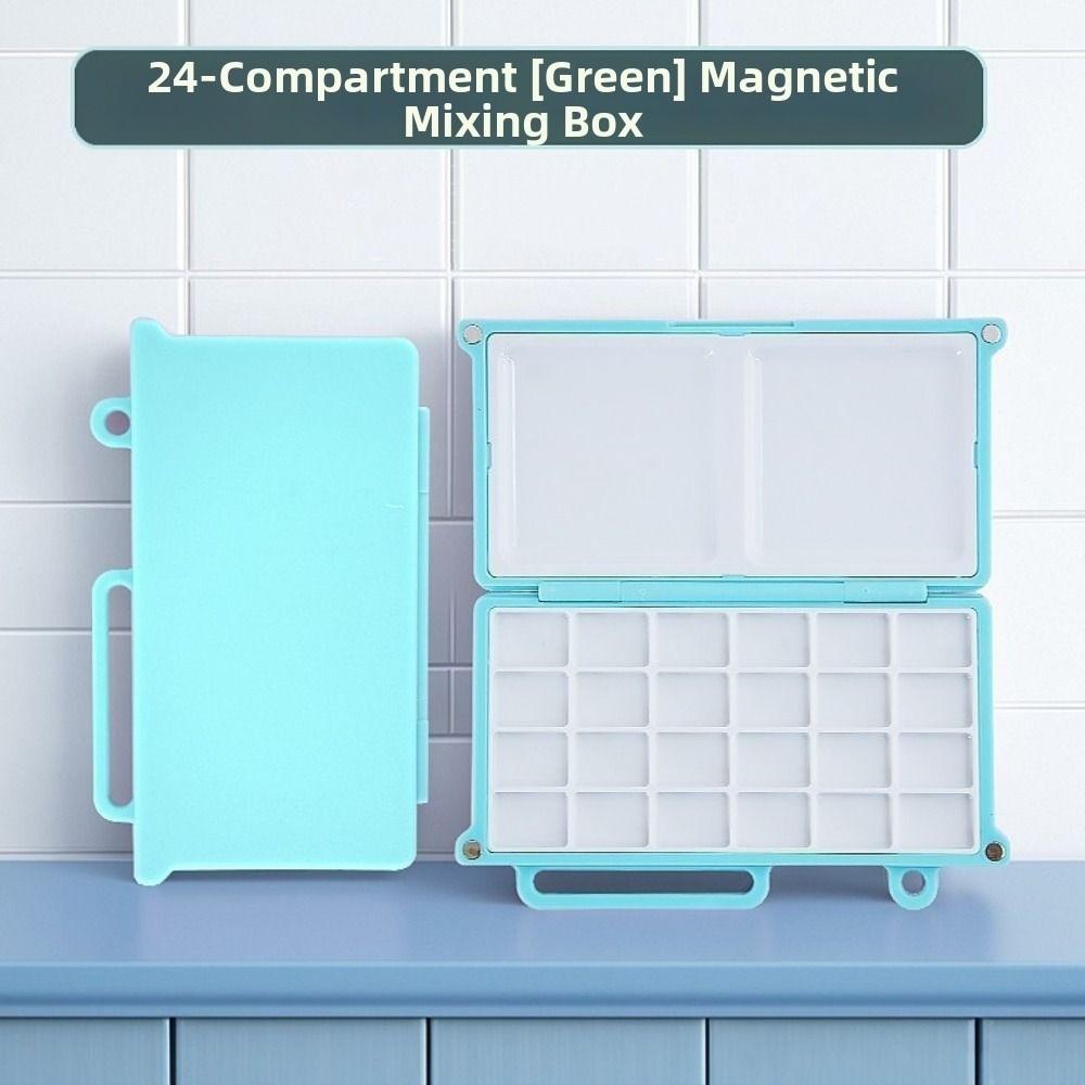 Magnetic Travel Painting Tray Mini Empty Paint Palette Compact Watercolor Paint Box  Artist