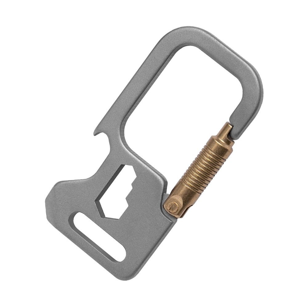 Титановый цинк Сплав цинка Автомобильный брелок Брелок Открывалка для бутылок Прочный Держатель для ключей Поход