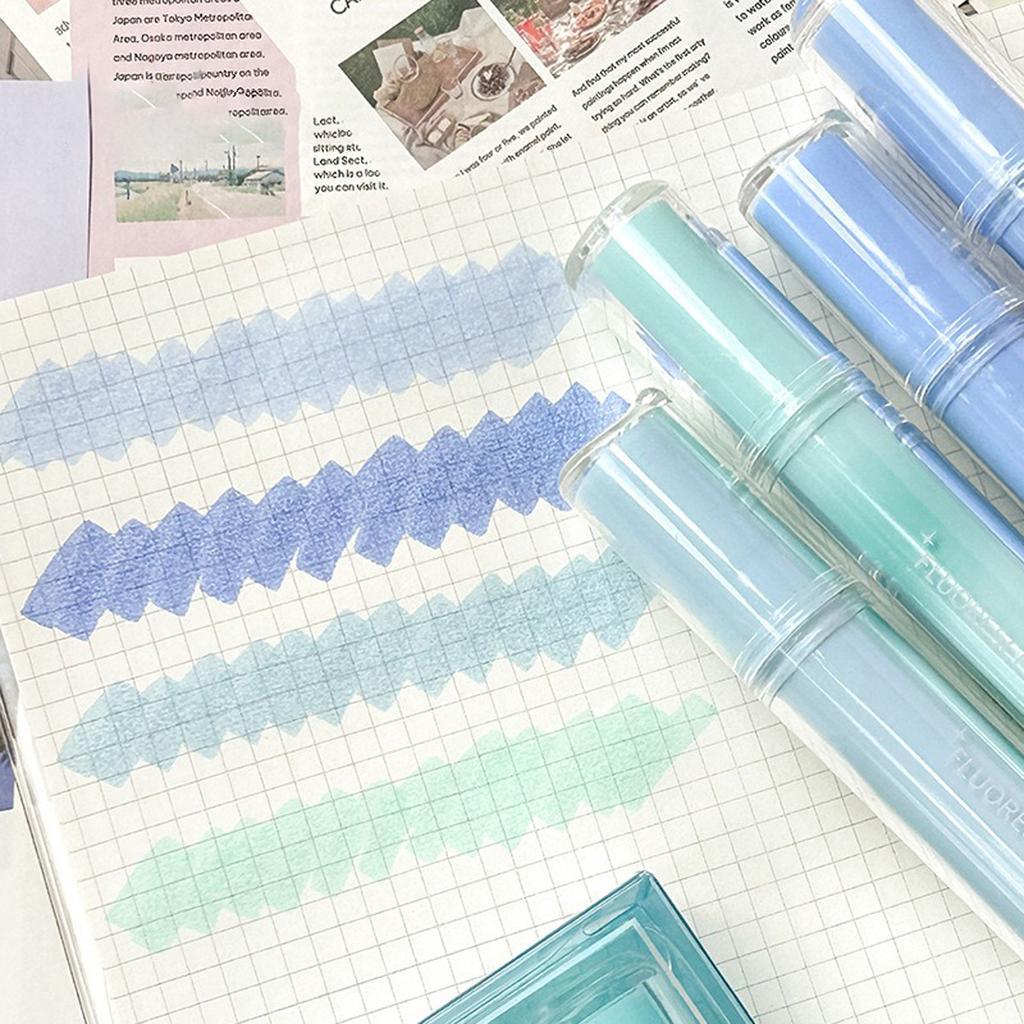 4pcs Cute Pastel Highlighters Assorted Colors Bible Markers Highlighter with Soft Chisel Tip Back To School Supplies Stationery