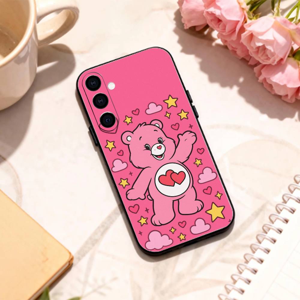 C-Classic C-Cute C-Care B-Bears phone Case For Samsung Galaxy A73,A72,A71,A70,A53,A52,A51,Others Soft Black Shell