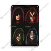 KISS Band Винтажная Ржавая Металлическая Жестяная Табличка Бар Домашний Декор