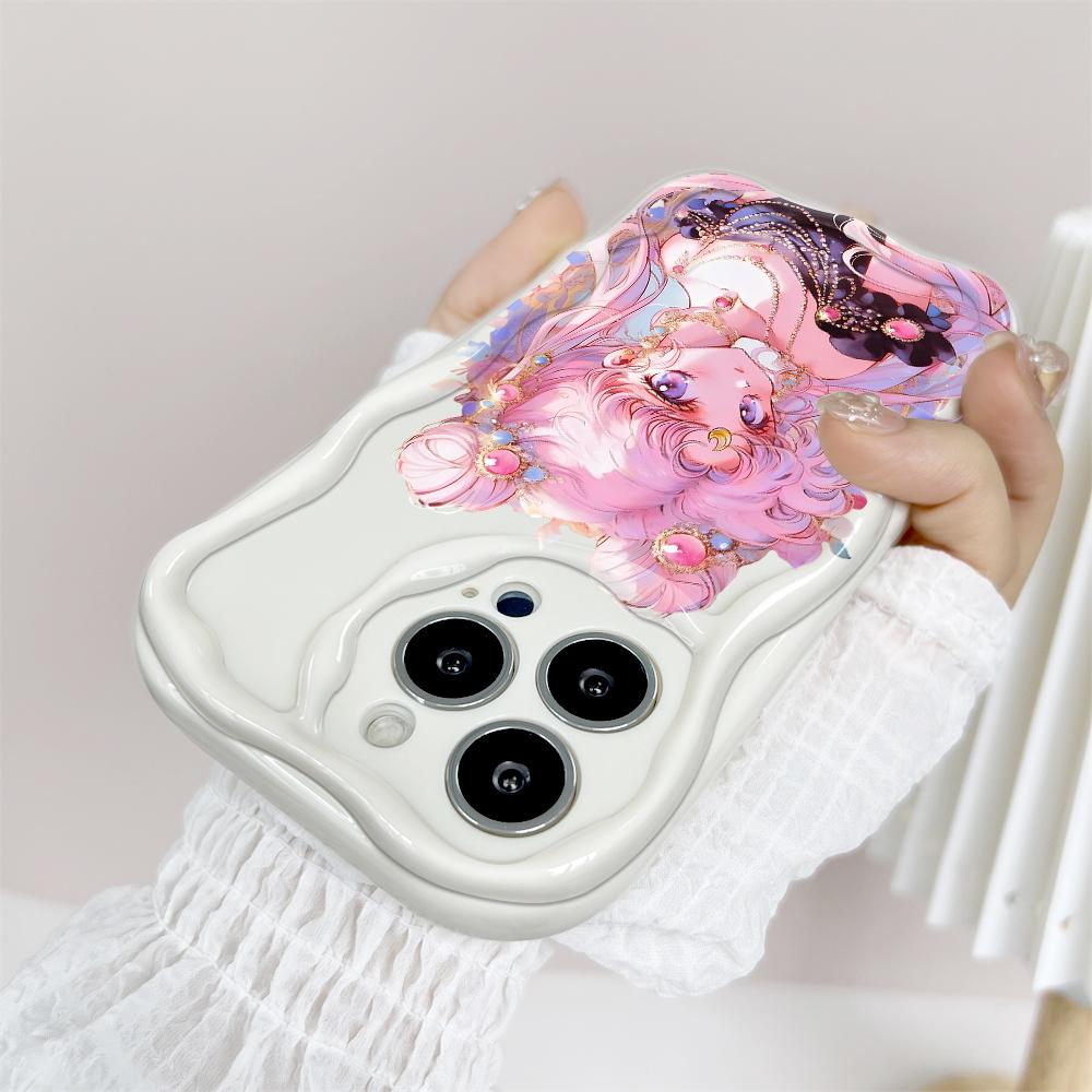 Для Honor 90 Lite P30 Pro Infinix Hot 30 40 40i 40 Pro Smart 8 Pro Vivo V29e V30e Красивый женский розовый кремовый чехол для телефона с текстурой из мягкого силикона