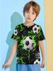 3d Football Printed Children's T-shirt Boy Clothes 8 To 10 Years Male Kids T-shirts for Children Baby Boys Clothing Tops 2024