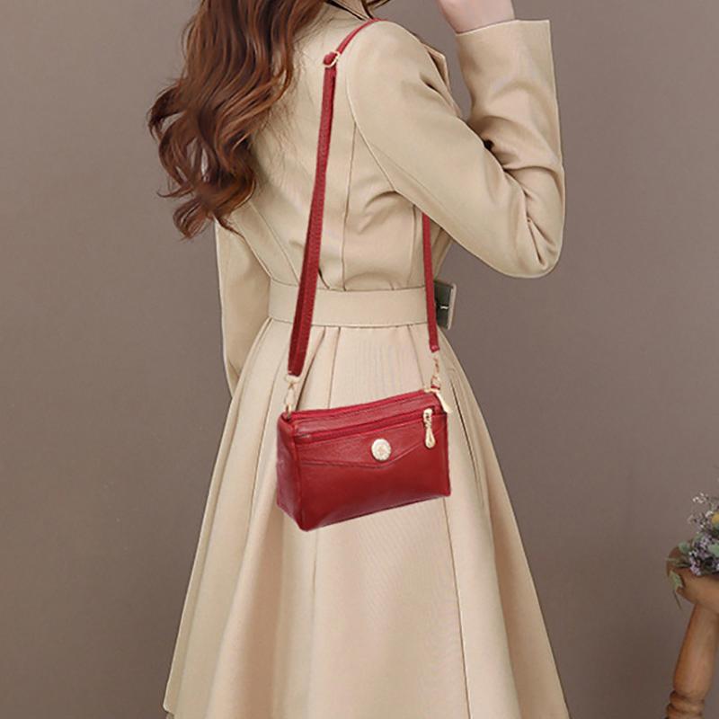 Модная простая женская дизайнерская сумочка Высококачественная маленькая сумка-мессенджер Однотонная сумка через плечо кроссбоди Клатч