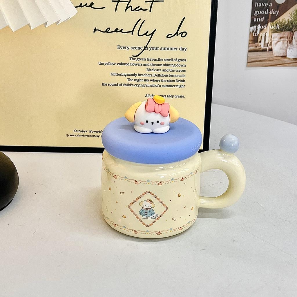 Кружка Щенок Керамическая Милая Чашка для Воды Бытовая Детская Кружка для Молока Высококачественный Сувенир Подарок на День Рождения